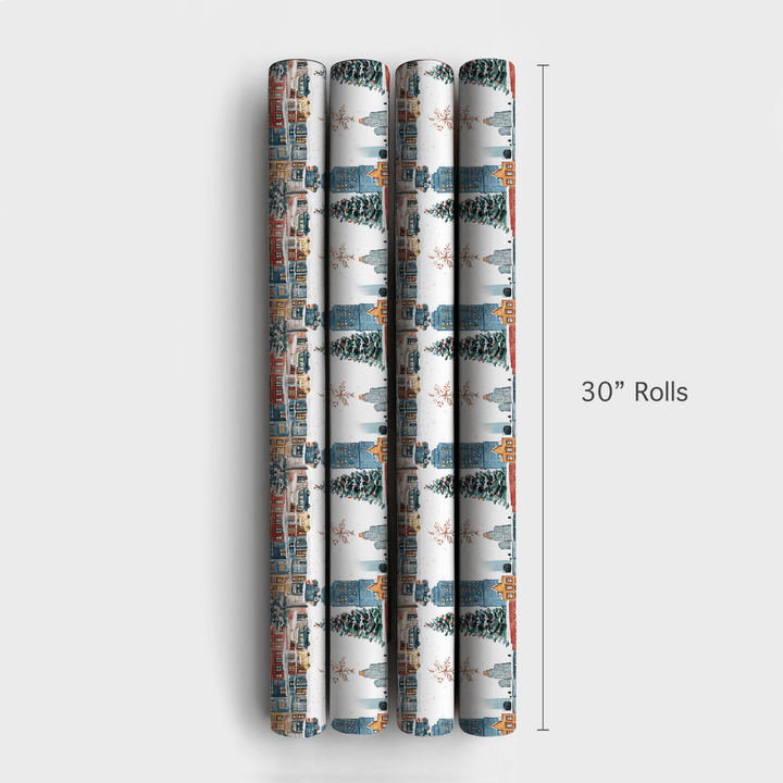 Snow in the Steets - Wrapping Paper - Aspen & Arlo
