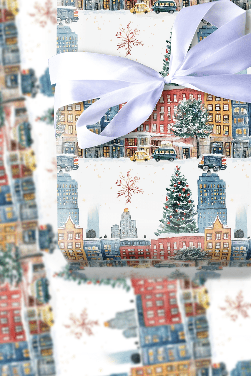 Snow in the Steets - Wrapping Paper - Aspen & Arlo