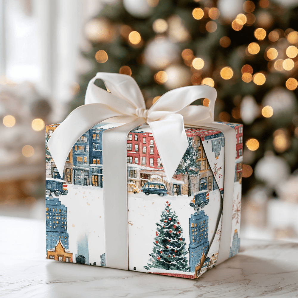 Snow in the Steets - Wrapping Paper - Aspen & Arlo