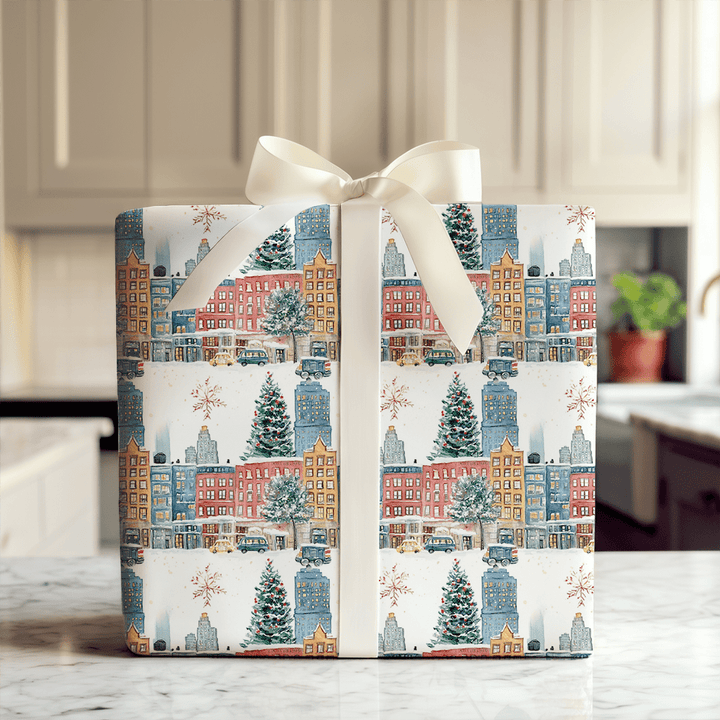 Snow in the Steets - Wrapping Paper - Aspen & Arlo
