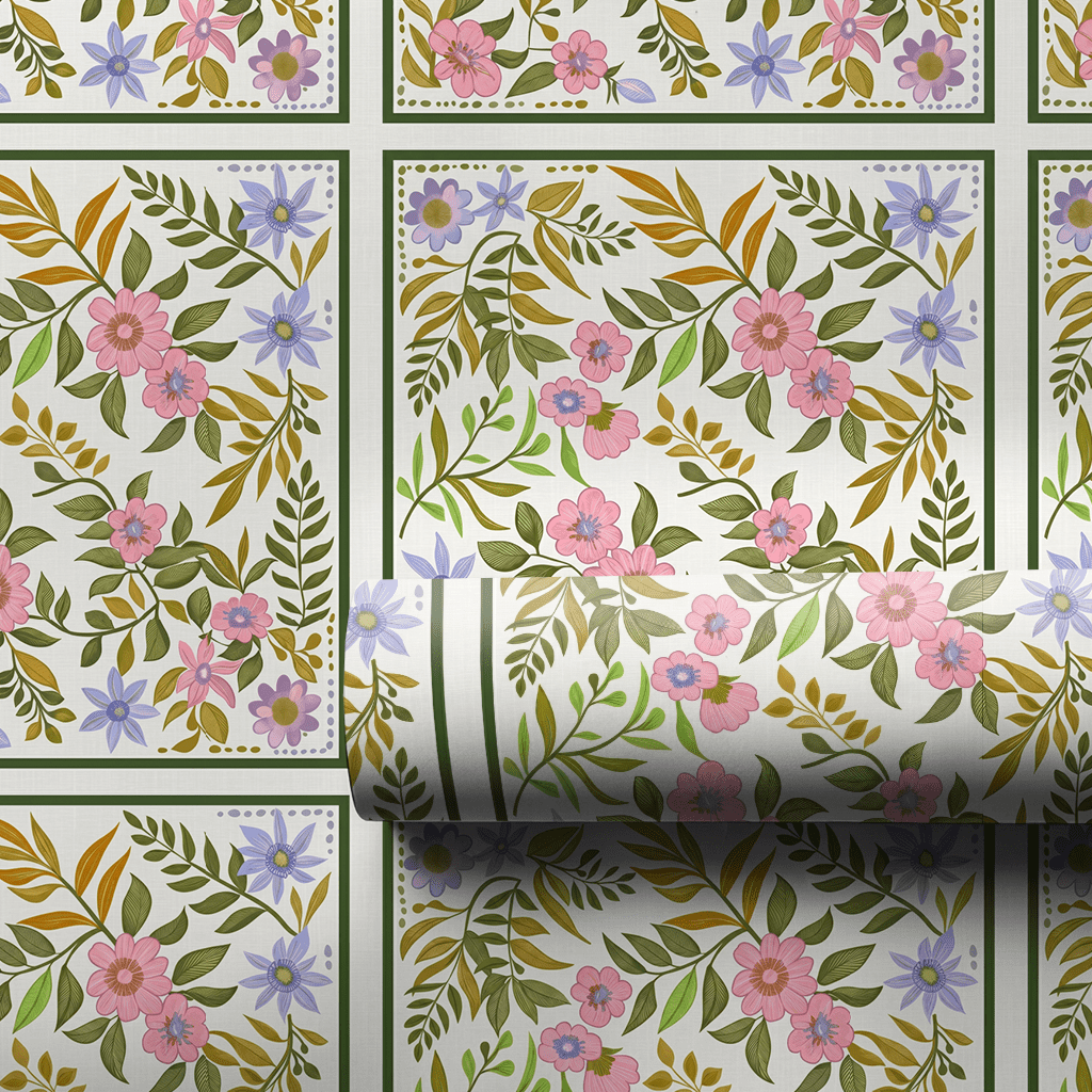 Garden Grid - Wrapping Paper - Aspen & Arlo