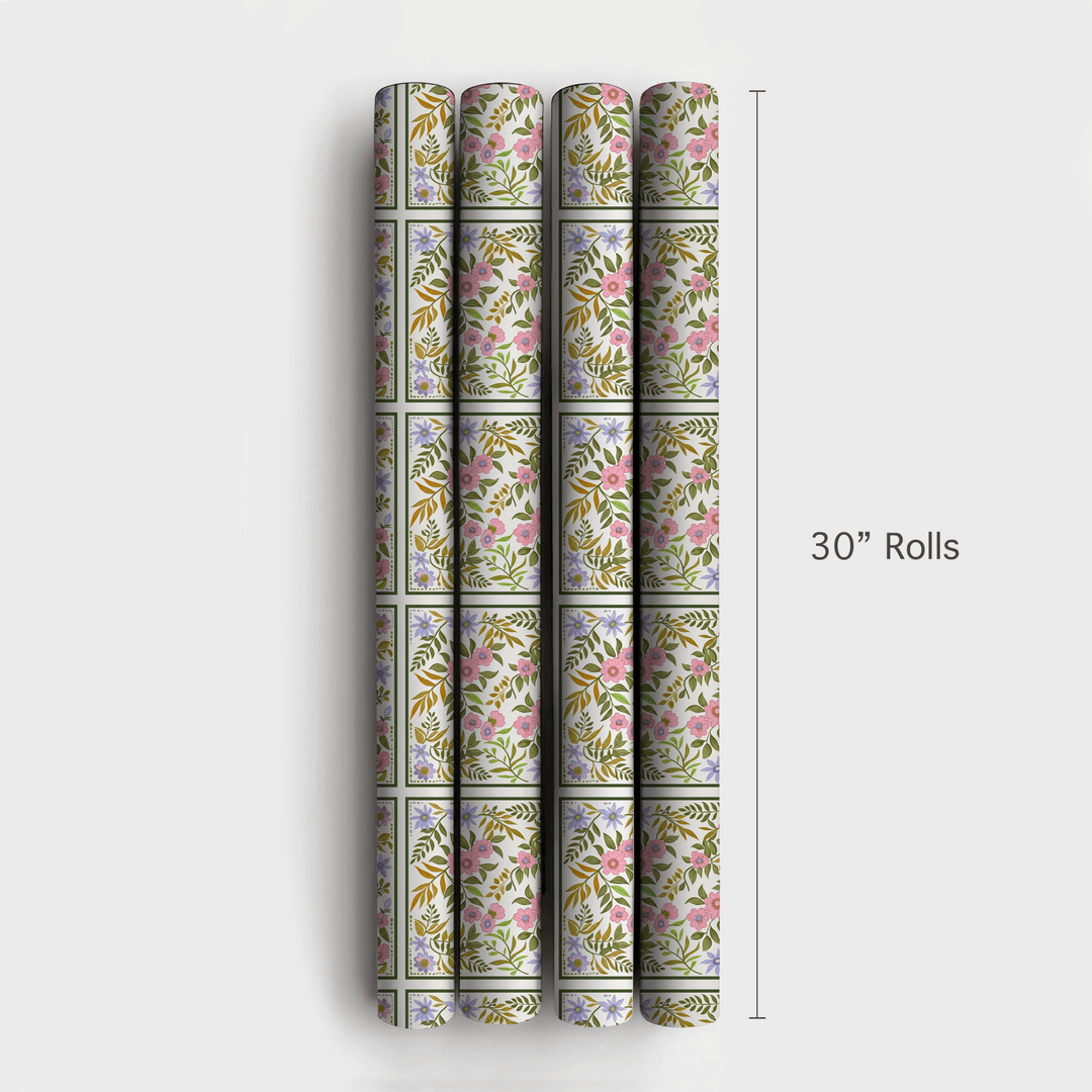 Garden Grid - Wrapping Paper - Aspen & Arlo