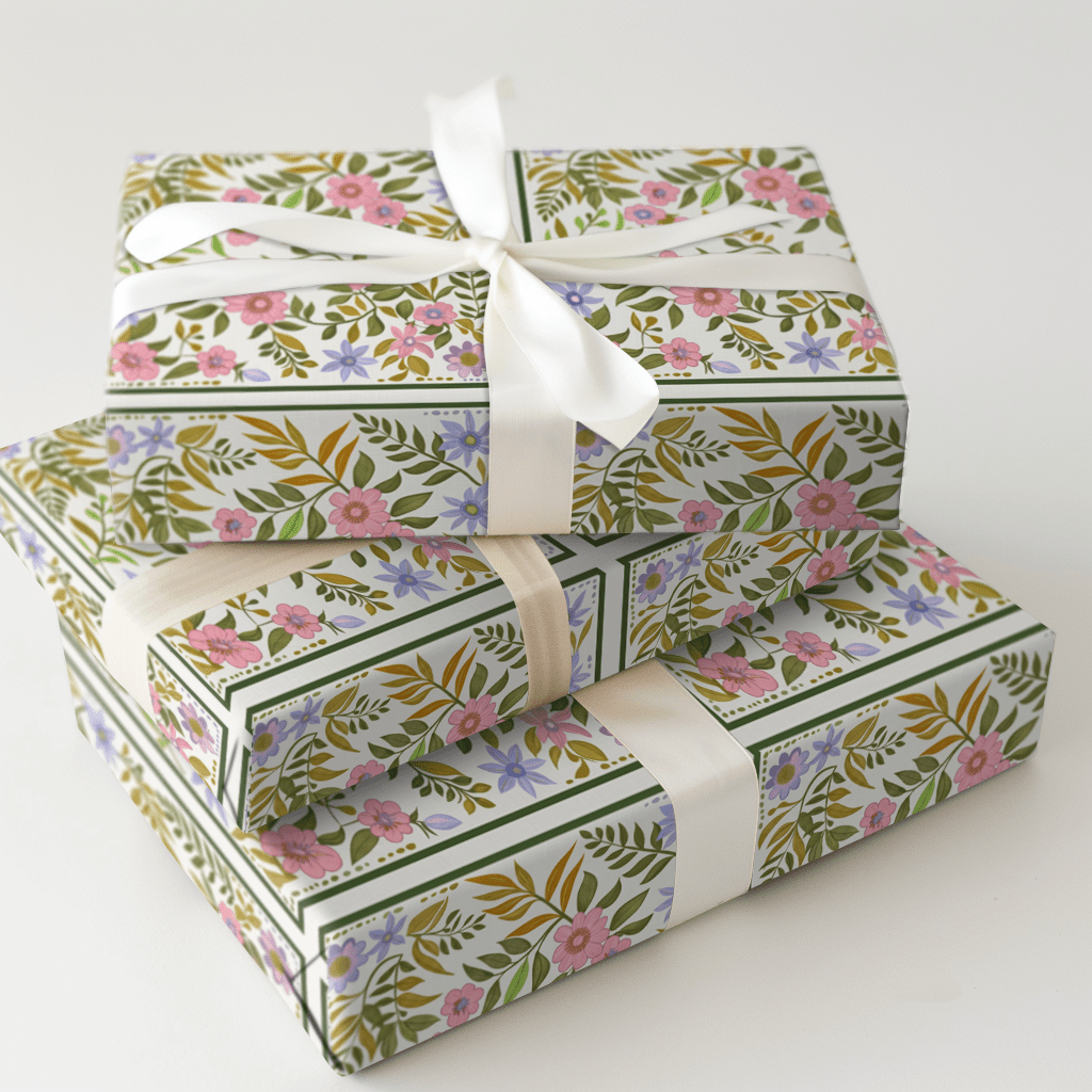 Garden Grid - Wrapping Paper - Aspen & Arlo