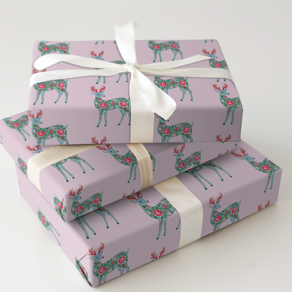 Pink Willow Reindeer
