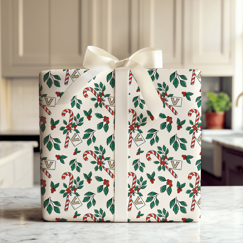 Peppermint Vanderbilt - Wrapping Paper - Aspen & Arlo