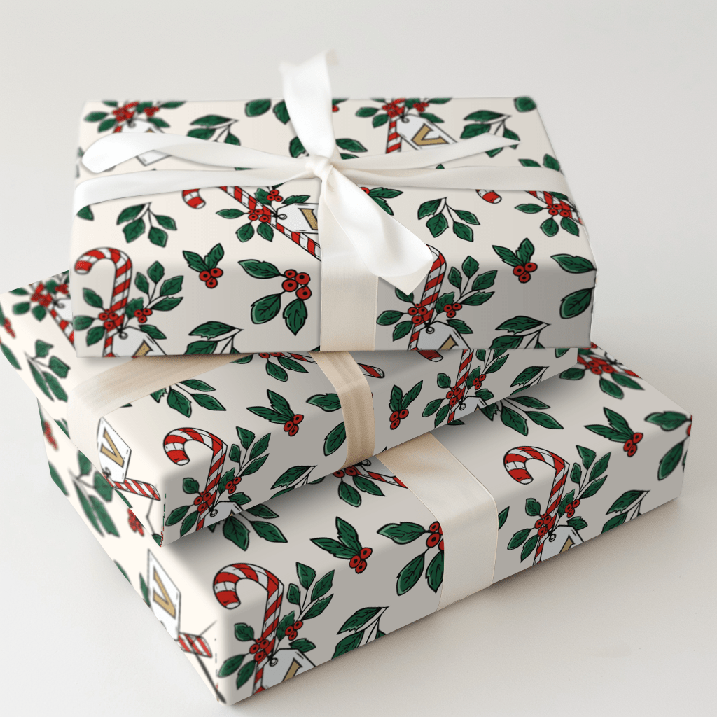 Peppermint Vanderbilt - Wrapping Paper - Aspen & Arlo