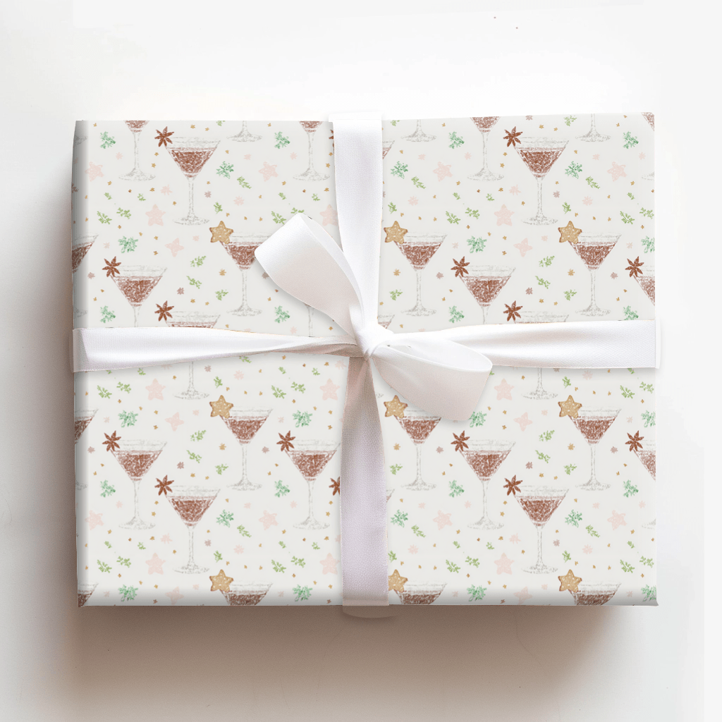 Gingerbread Martini - Wrapping Paper - Aspen & Arlo