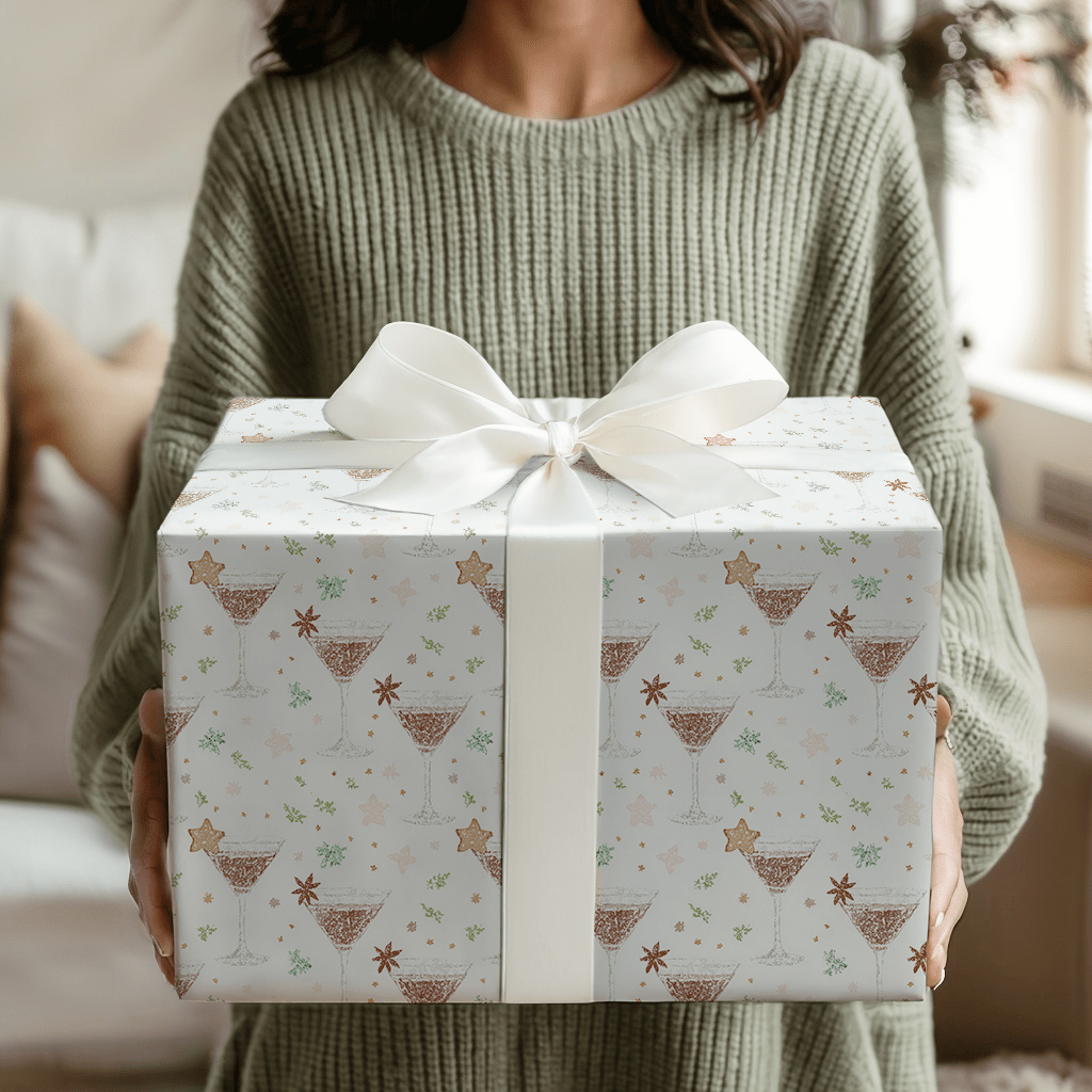 Gingerbread Martini - Wrapping Paper - Aspen & Arlo