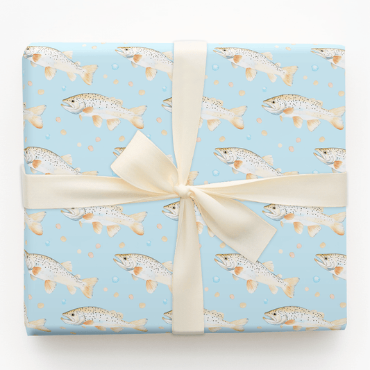 Baby Blue Stream - Wrapping Paper - Aspen & Arlo