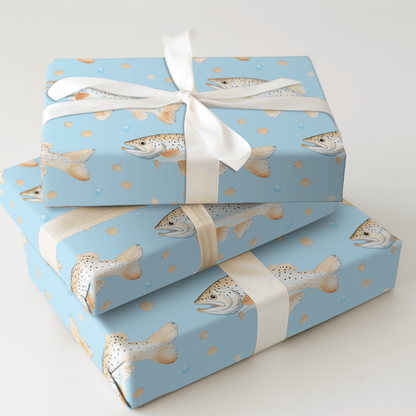 Baby Blue Stream - Wrapping Paper - Aspen & Arlo