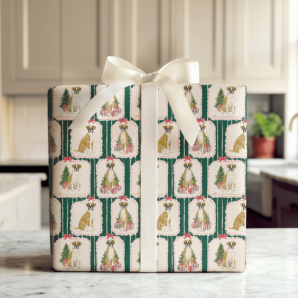 Boxer Gift Tags - Wrapping Paper - Aspen & Arlo