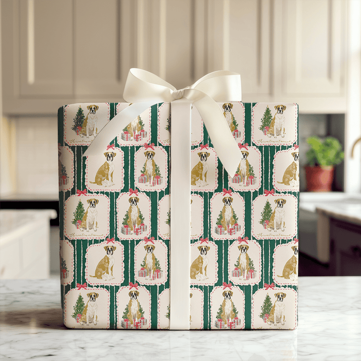Boxer Gift Tags - Wrapping Paper - Aspen & Arlo