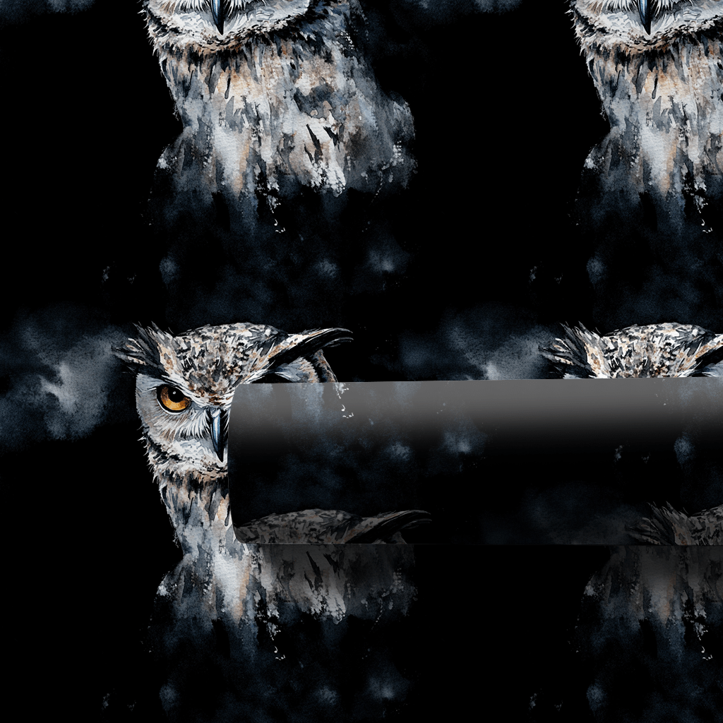 Hoot Charcoal - Wrapping Paper - Aspen & Arlo