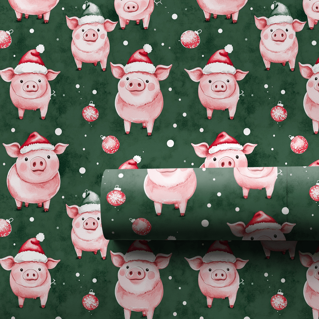Piggy Party - Wrapping Paper - Aspen & Arlo
