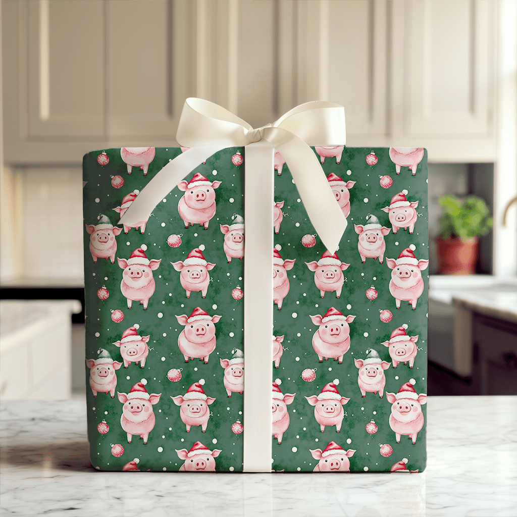 Piggy Party - Wrapping Paper - Aspen & Arlo