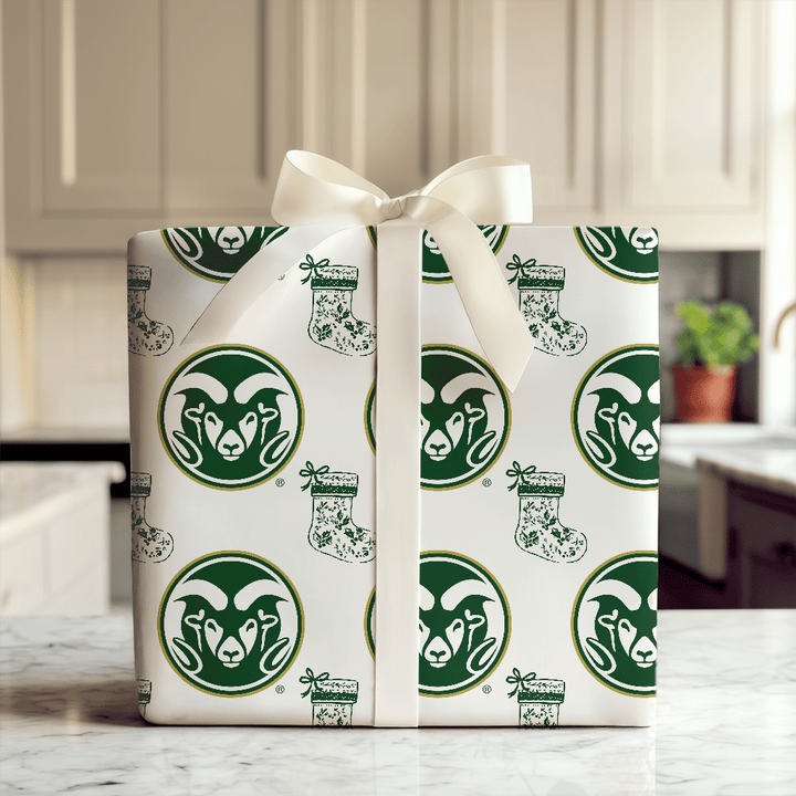 CSU Stocking - Wrapping Paper - Aspen & Arlo