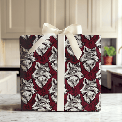 Maroon Stalk - Wrapping Paper - Aspen & Arlo