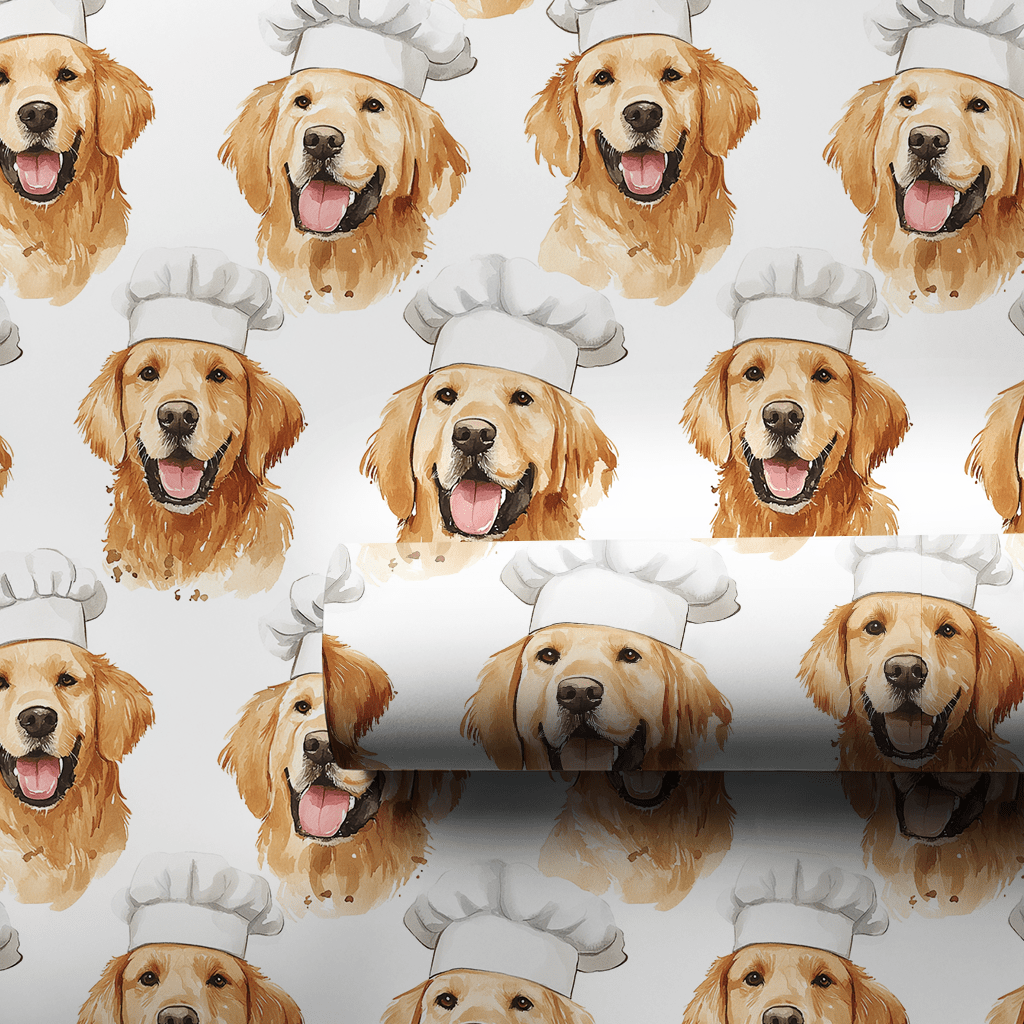 Cooking with the Goldens - Wrapping Paper - Aspen & Arlo