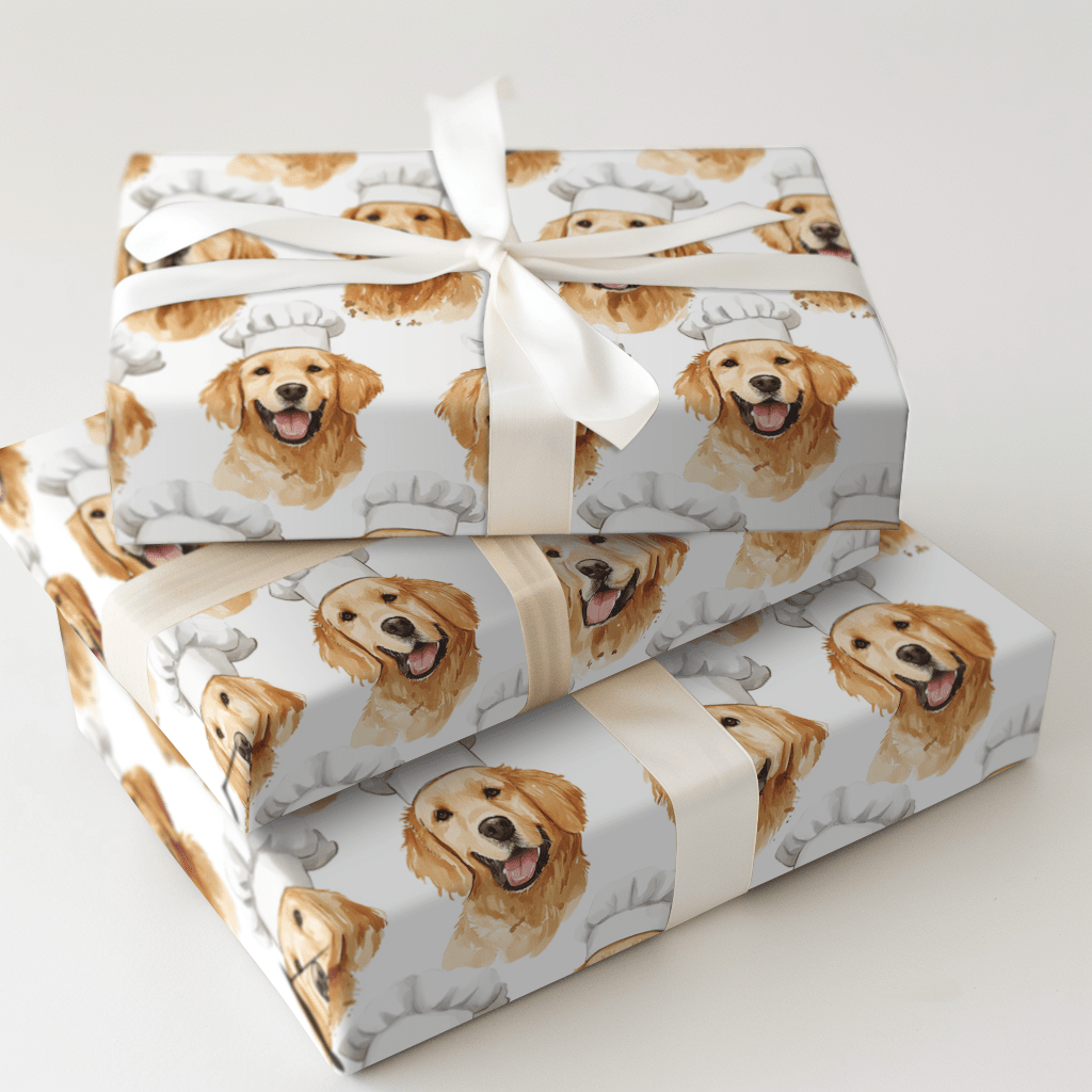 Cooking with the Goldens - Wrapping Paper - Aspen & Arlo