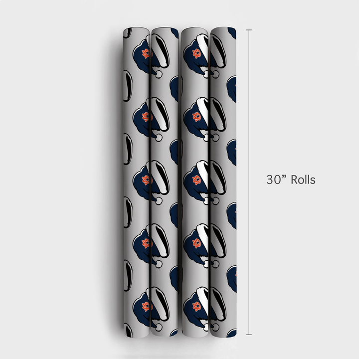 Auburn Santa - Wrapping Paper - Aspen & Arlo