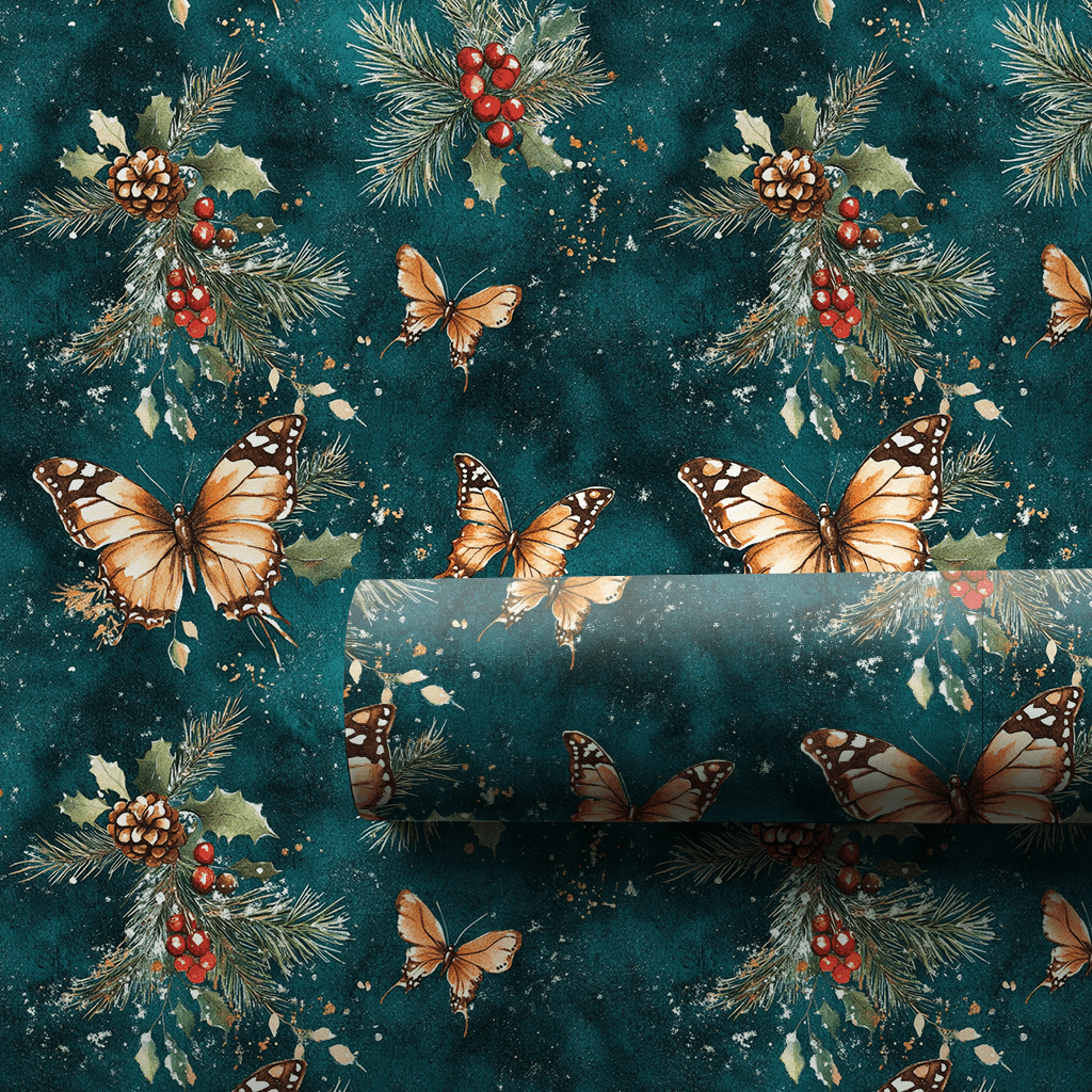 Holiday Wings - Wrapping Paper - Aspen & Arlo