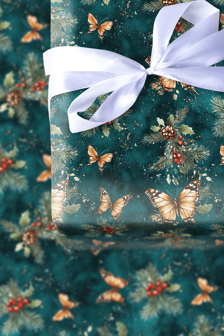 Holiday Wings - Wrapping Paper - Aspen & Arlo