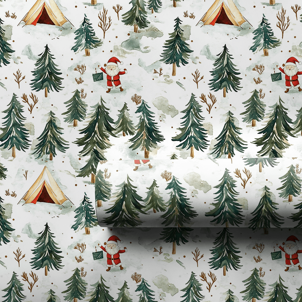 Snowy Campsite - Wrapping Paper - Aspen & Arlo