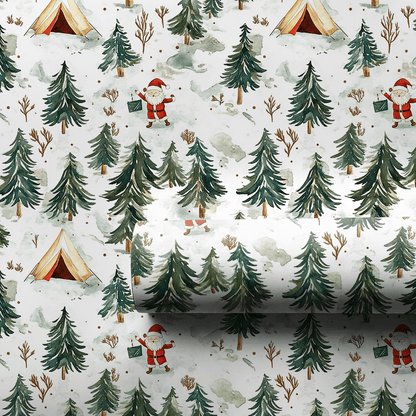Snowy Campsite - Wrapping Paper - Aspen & Arlo