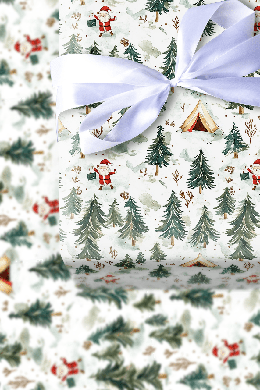 Snowy Campsite - Wrapping Paper - Aspen & Arlo