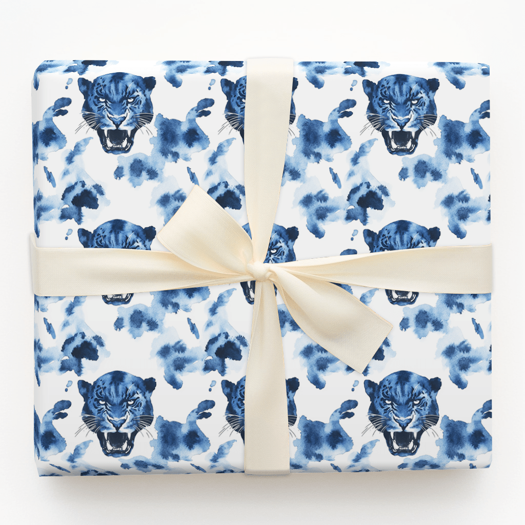 Silent Blue - Wrapping Paper - Aspen & Arlo