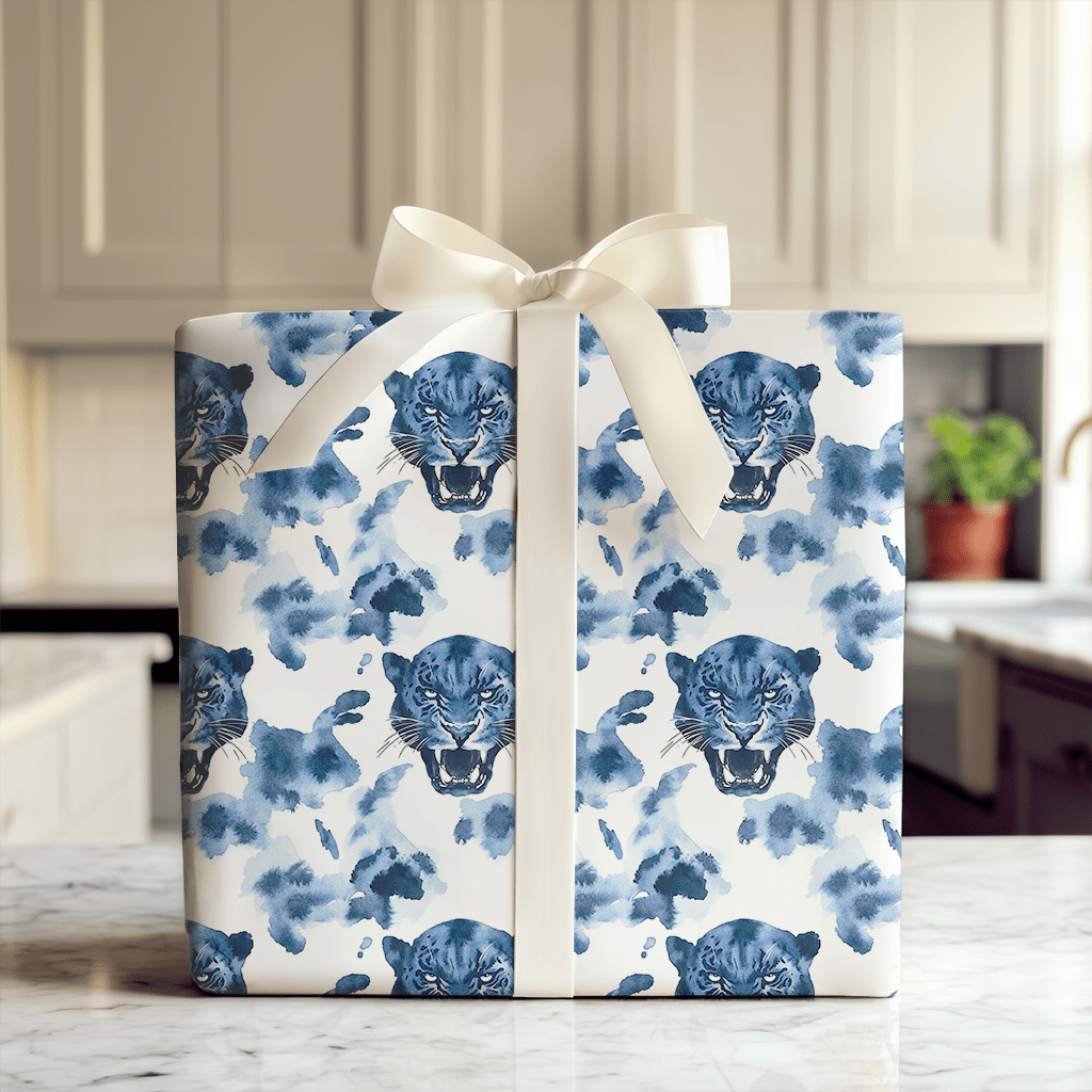 Silent Blue - Wrapping Paper - Aspen & Arlo