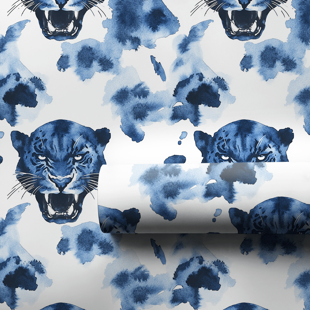 Silent Blue - Wrapping Paper - Aspen & Arlo
