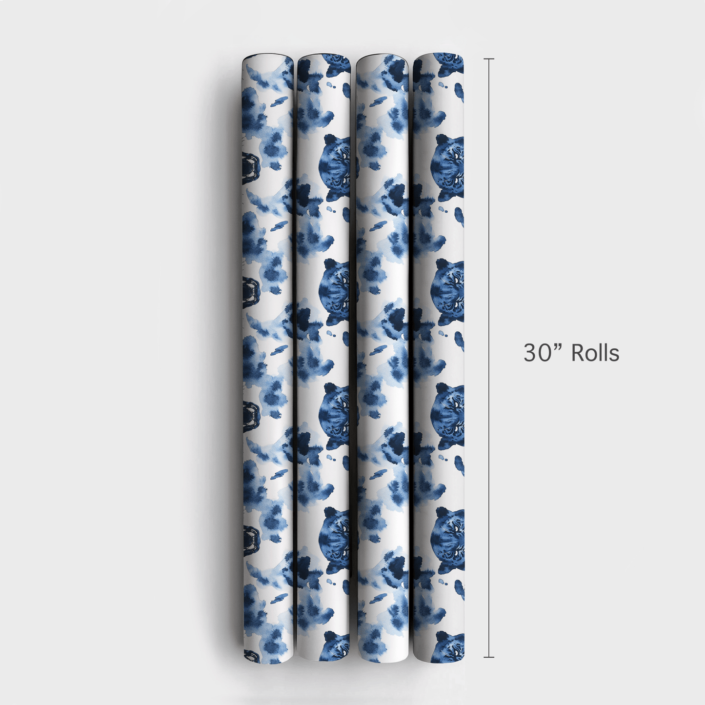 Silent Blue - Wrapping Paper - Aspen & Arlo