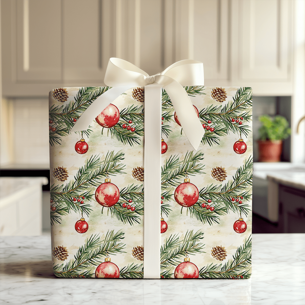 Twinkle Tree Ornament - Wrapping Paper - Aspen & Arlo