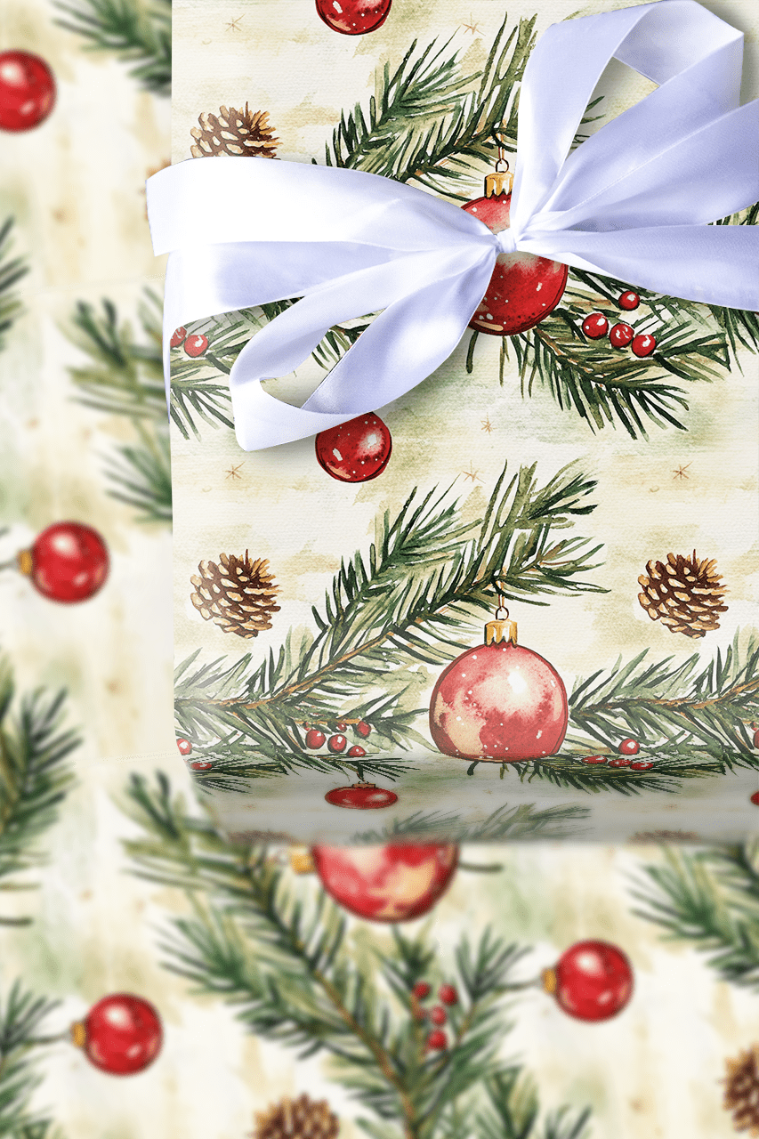 Twinkle Tree Ornament - Wrapping Paper - Aspen & Arlo