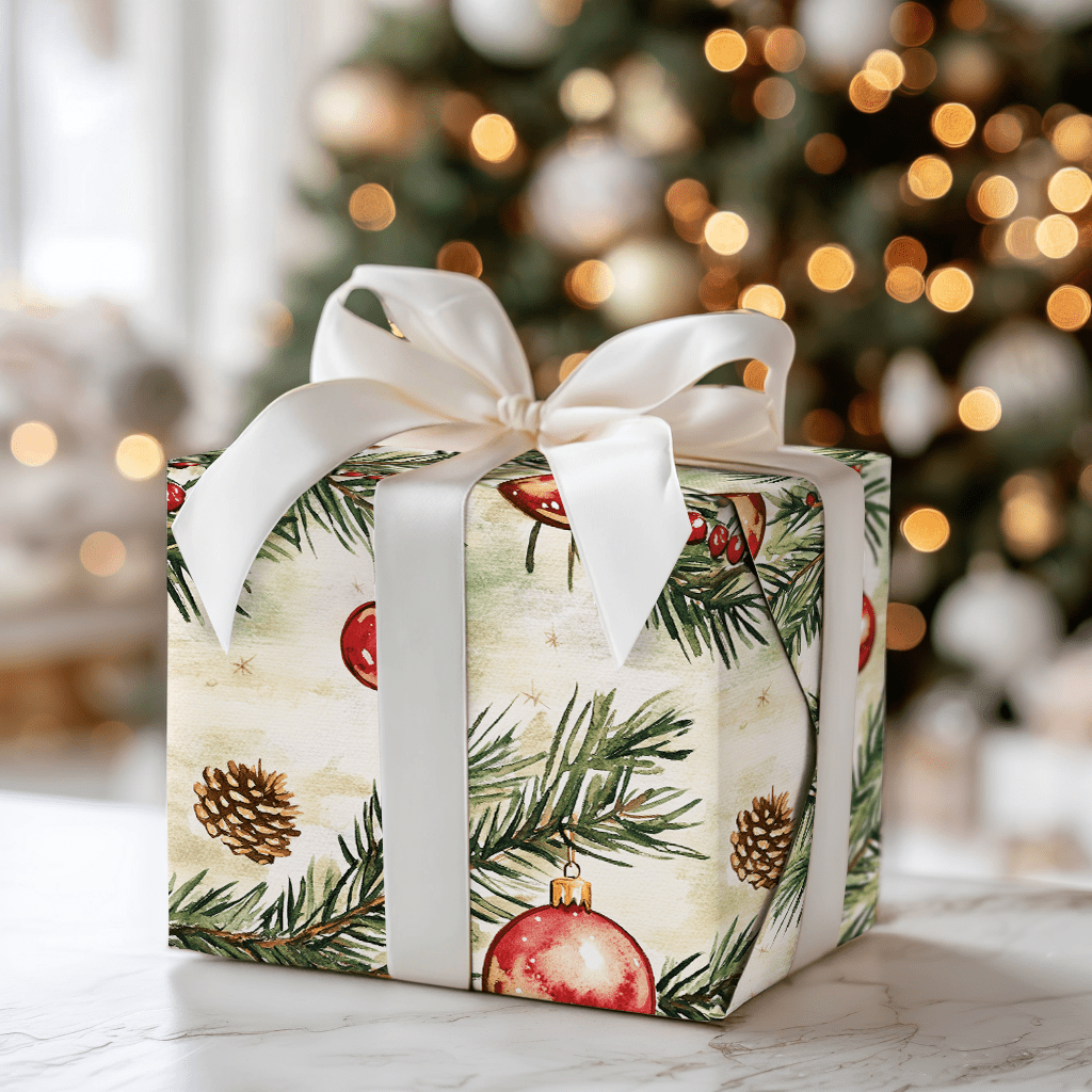 Twinkle Tree Ornament - Wrapping Paper - Aspen & Arlo