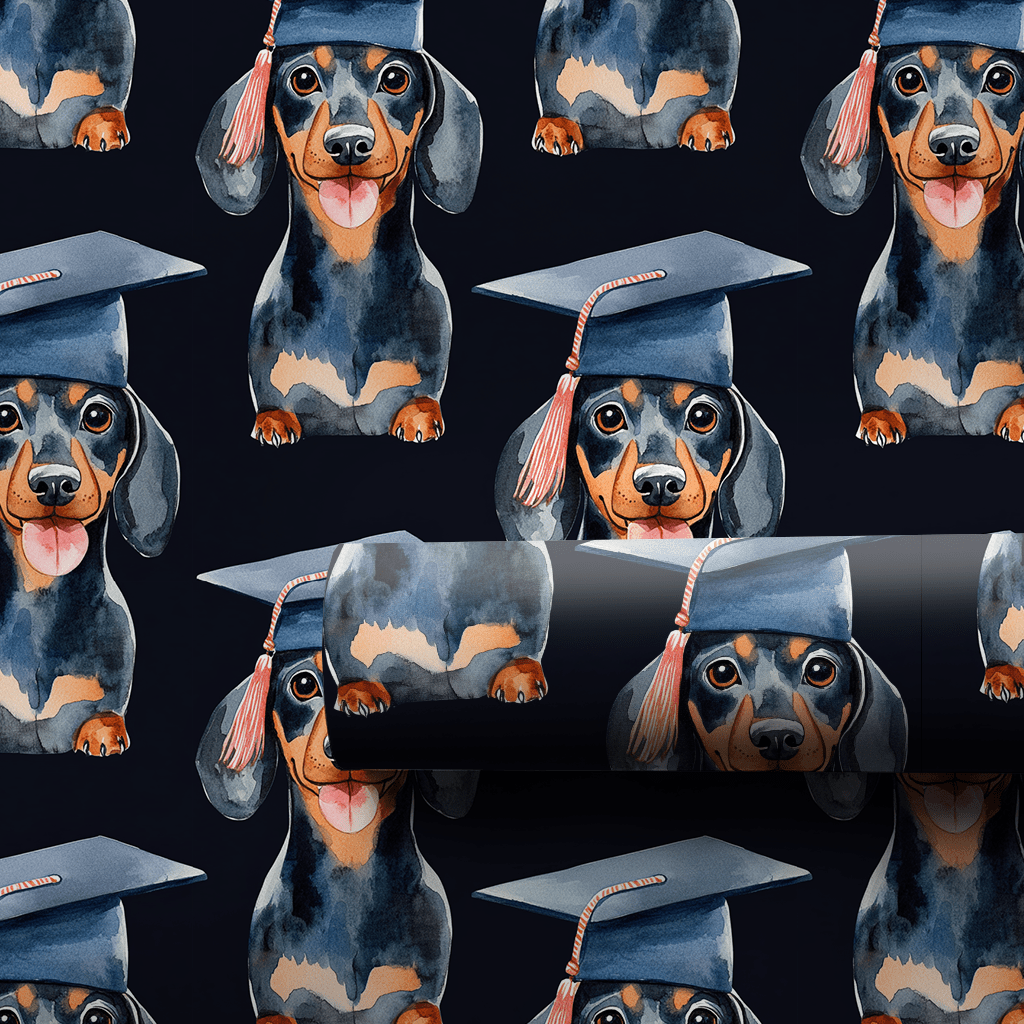 Dachshund Graduate - Wrapping Paper - Aspen & Arlo