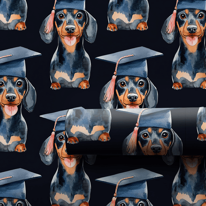 Dachshund Graduate - Wrapping Paper - Aspen & Arlo