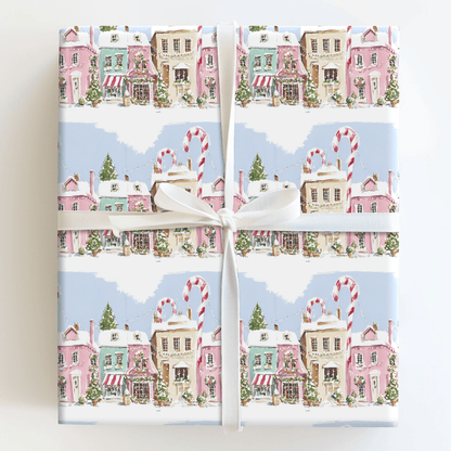 Candy Cane Crossing - Wrapping Paper - Aspen & Arlo