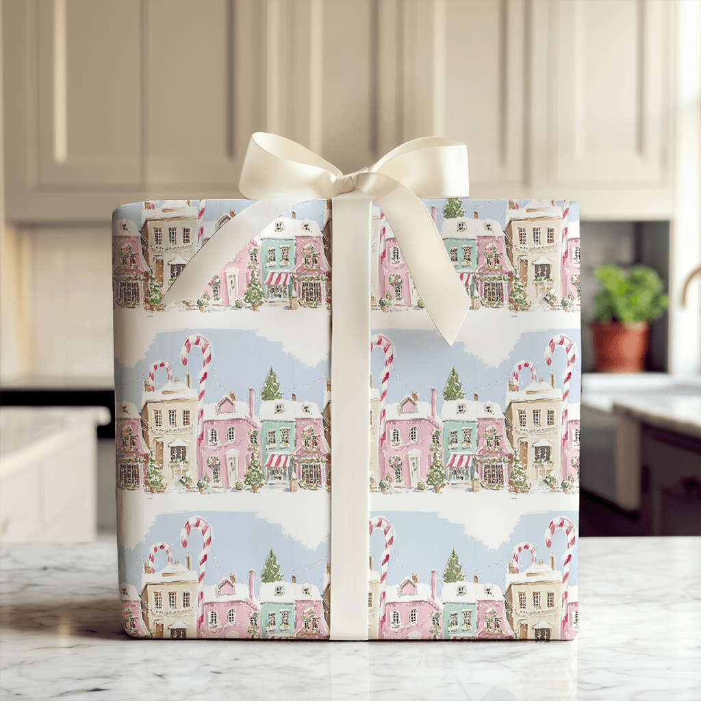 Candy Cane Crossing - Wrapping Paper - Aspen & Arlo