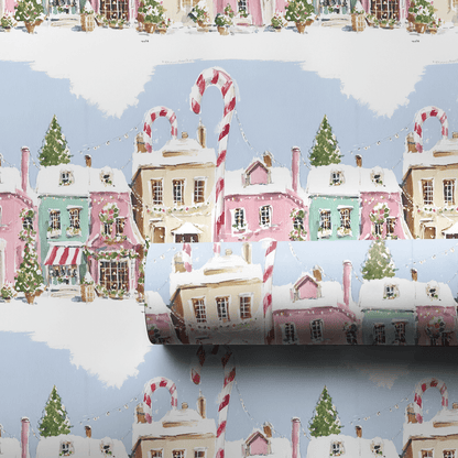 Candy Cane Crossing - Wrapping Paper - Aspen & Arlo