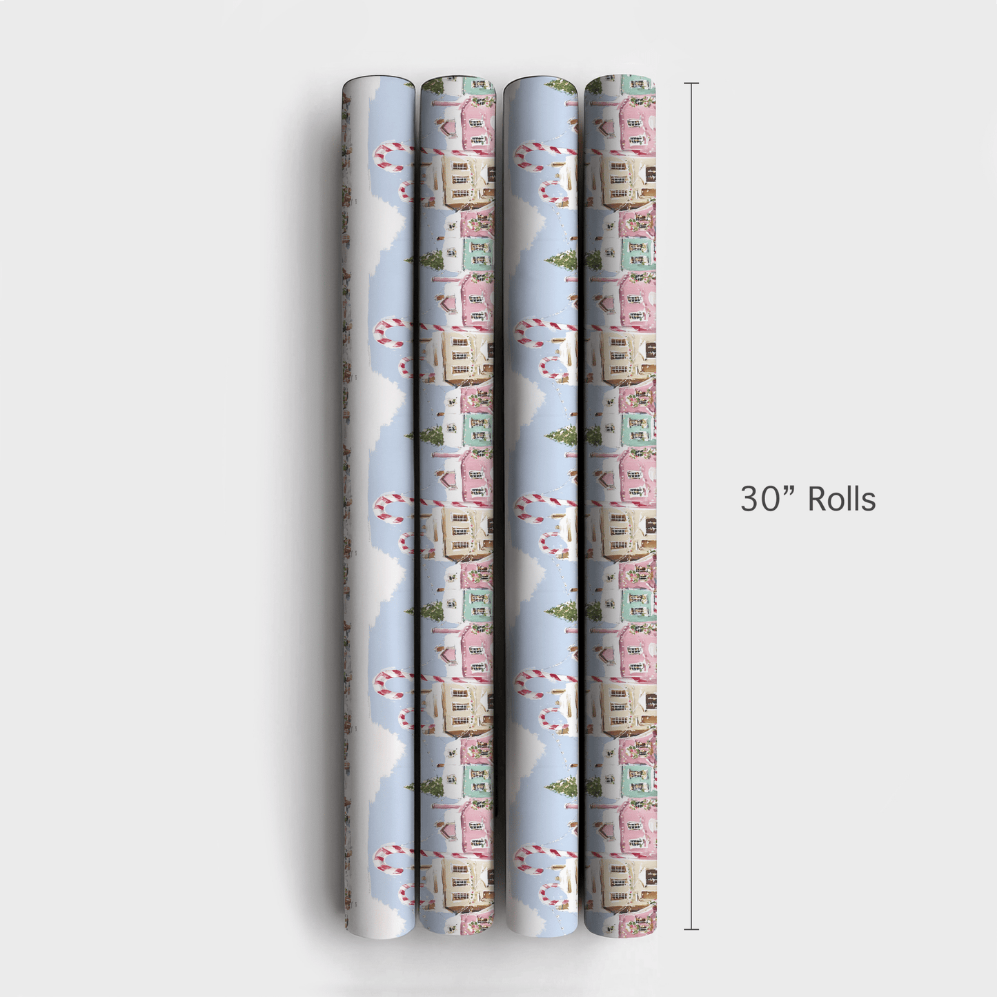 Candy Cane Crossing - Wrapping Paper - Aspen & Arlo