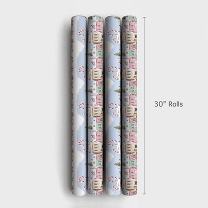 Candy Cane Crossing - Wrapping Paper - Aspen & Arlo