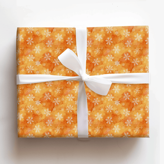 Orange Soda Snow - Wrapping Paper - Aspen & Arlo