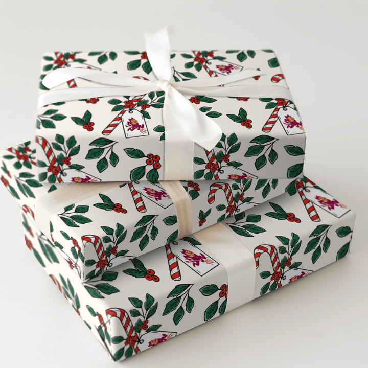 Peppermint Sparky - Wrapping Paper - Aspen & Arlo