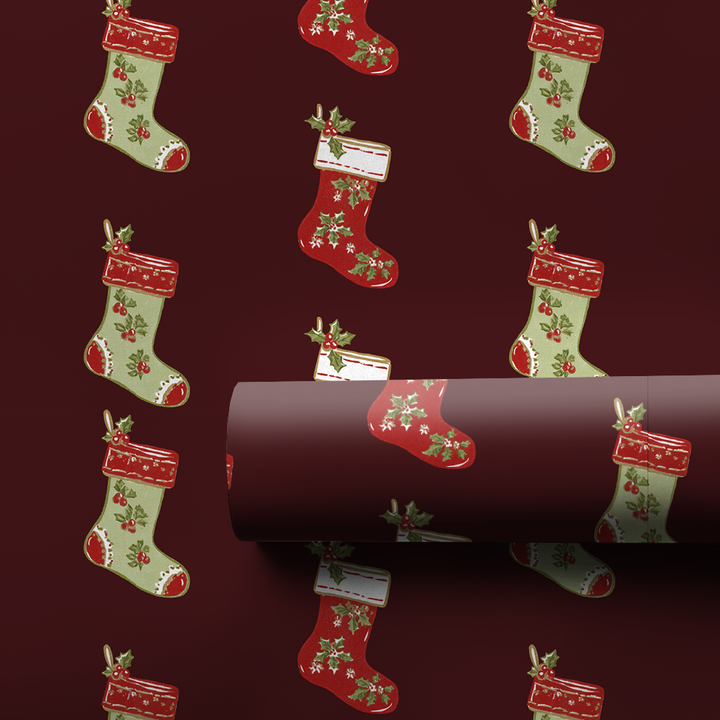Vintage Stockings in Red