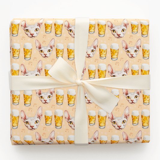 Brews with the Sphynx - Wrapping Paper - Aspen & Arlo