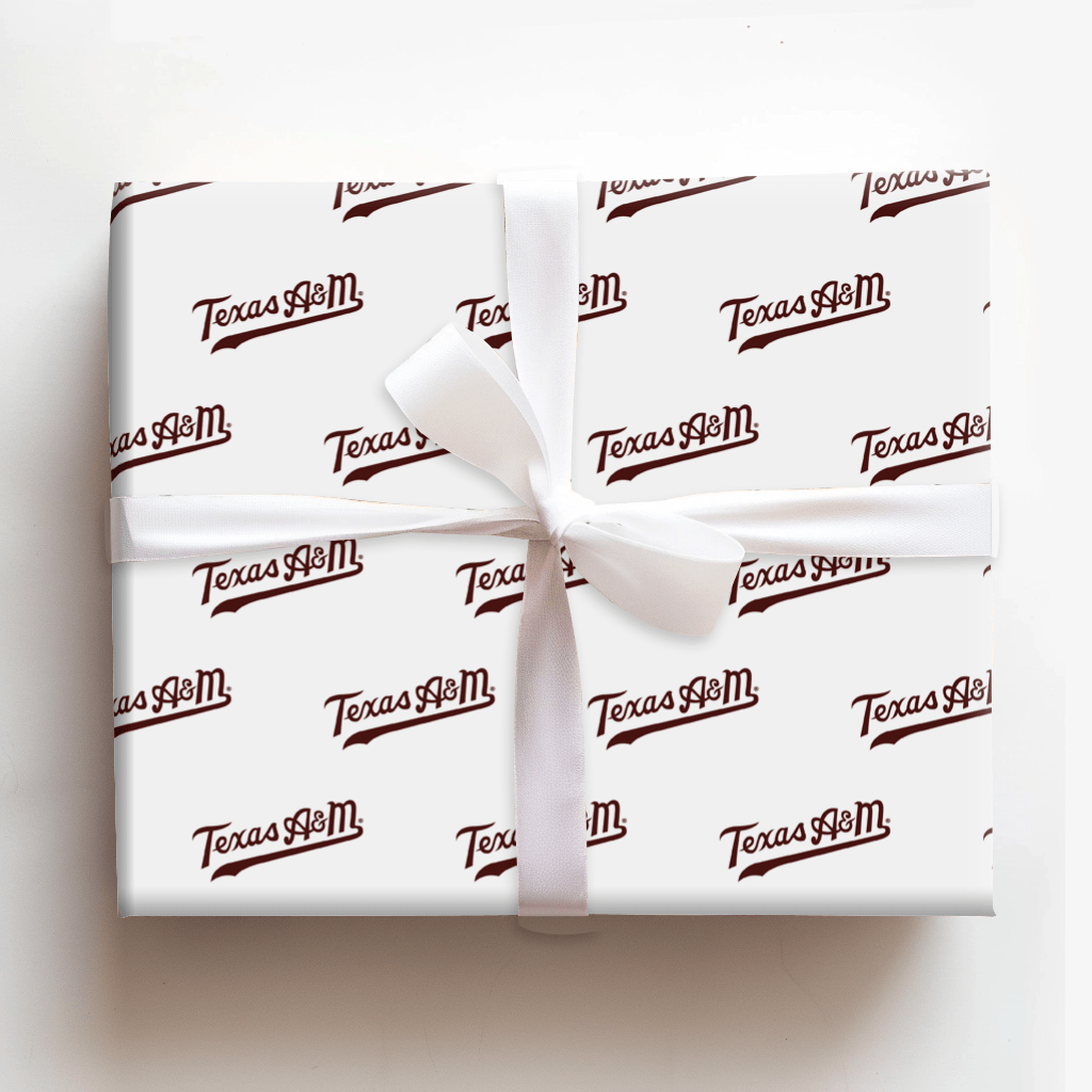 Texas A&M cursive - Wrapping Paper - Aspen & Arlo