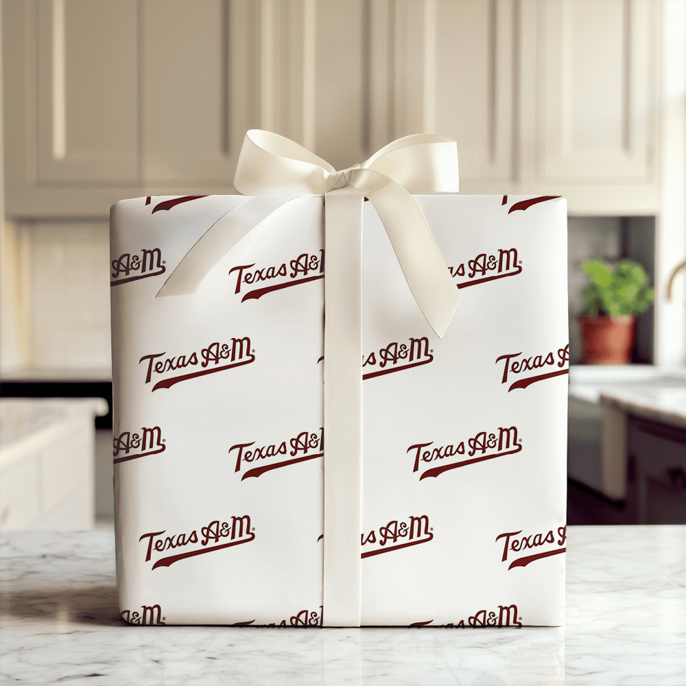 Texas A&M cursive - Wrapping Paper - Aspen & Arlo