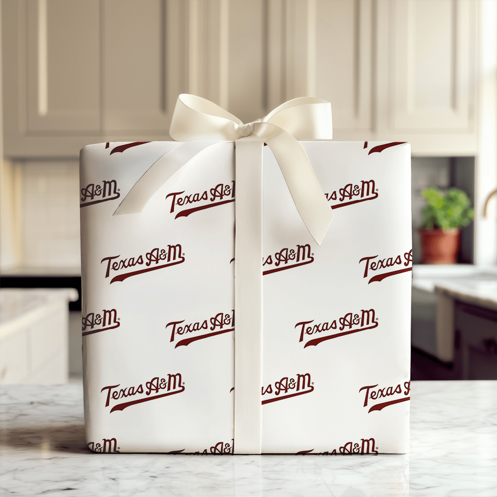 Texas A&M cursive - Wrapping Paper - Aspen & Arlo